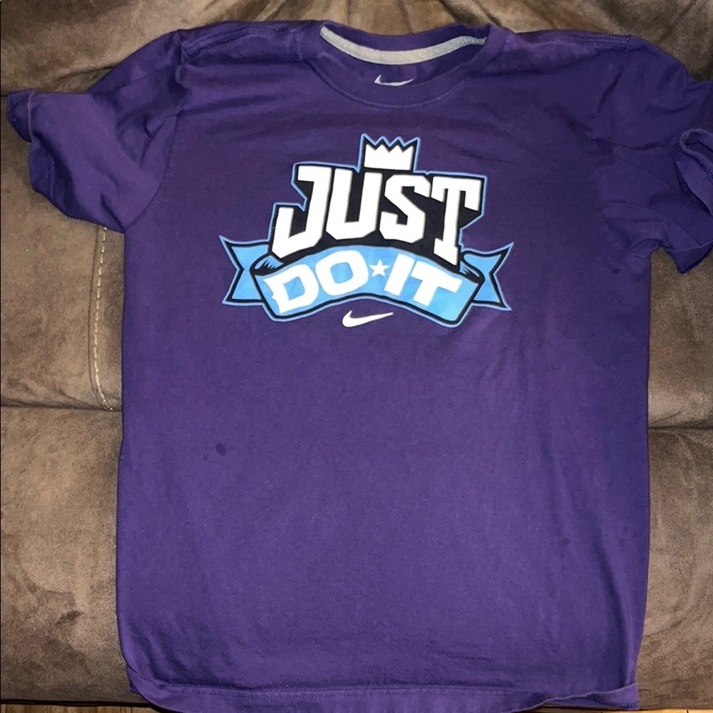 Nike Purple 'Just Do It' T-Shirt